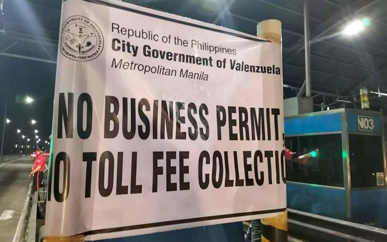 No toll in Valenzuela? Mayor Gatchalian suspends NLEX business permit
