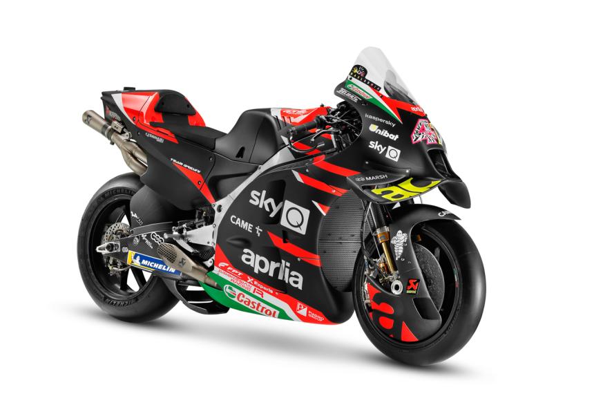 Aprilia presents 2021 MotoGP riders and race bike image