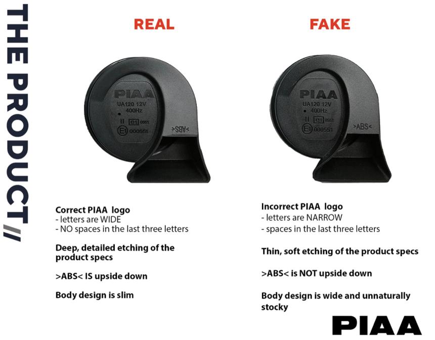 PIAA warns public against imitation horns image