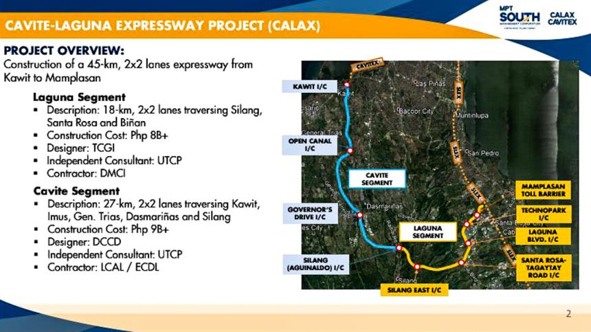 Sta. Rosa-Silang section of CALAX may open to motorists by 3Q 2021 image