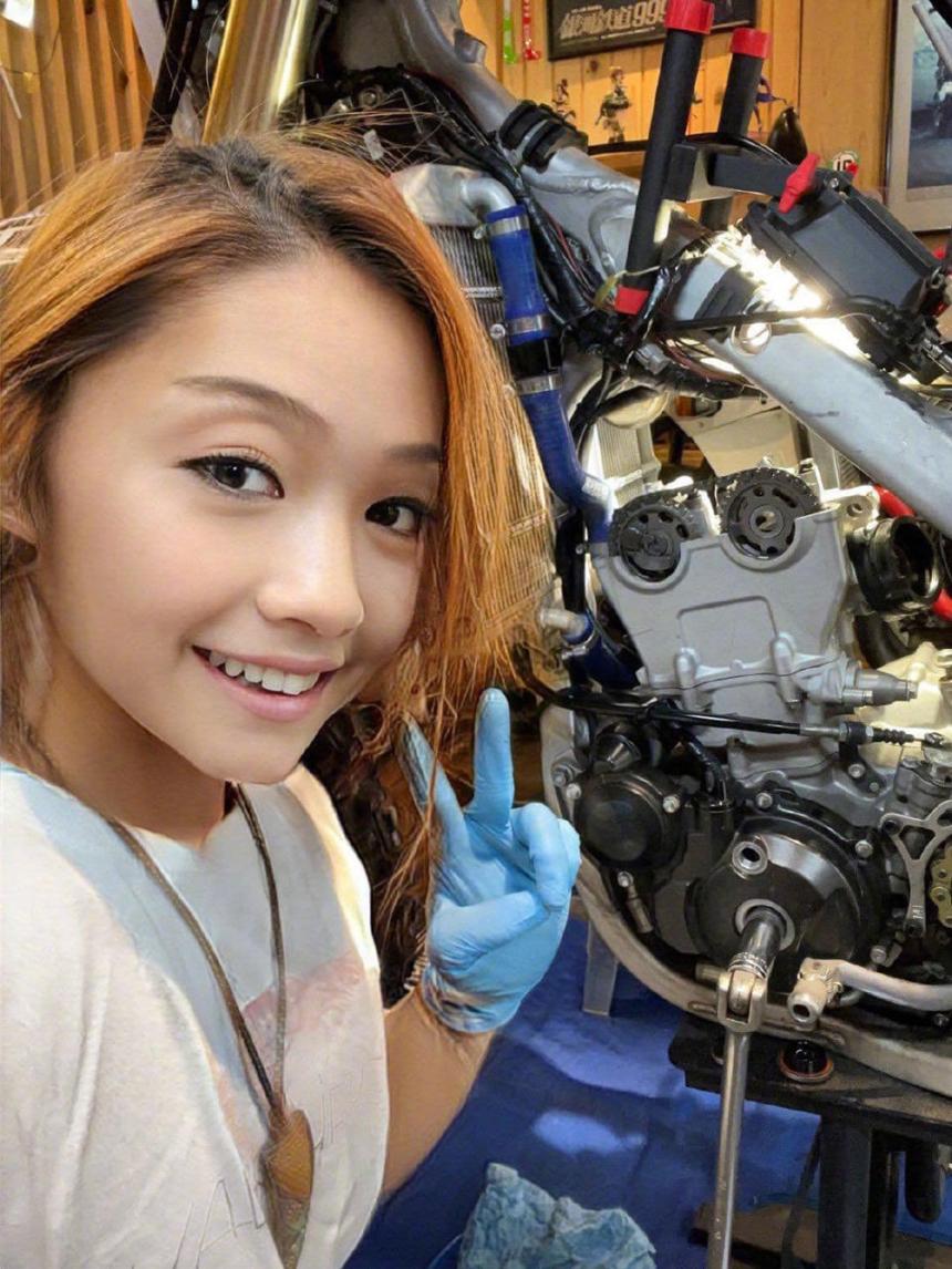Japanese Tito uses faceapp to become lady rider influencer image