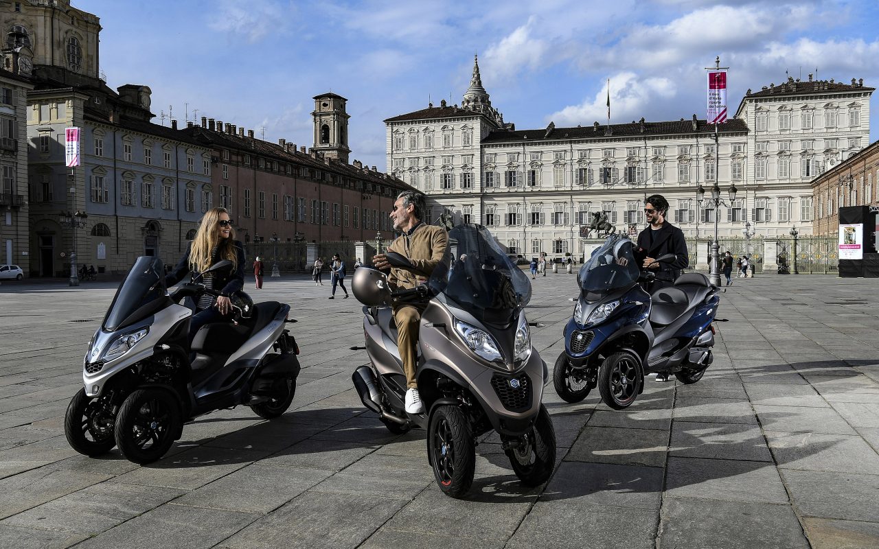 Piaggio keeps three-wheeler models fresh with new engines and colors