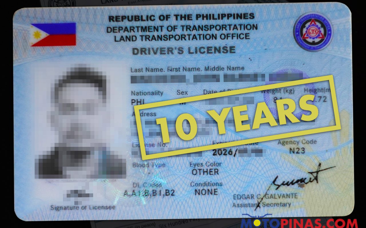 10 year license: Medical examination on 4th, 7th and 10th year