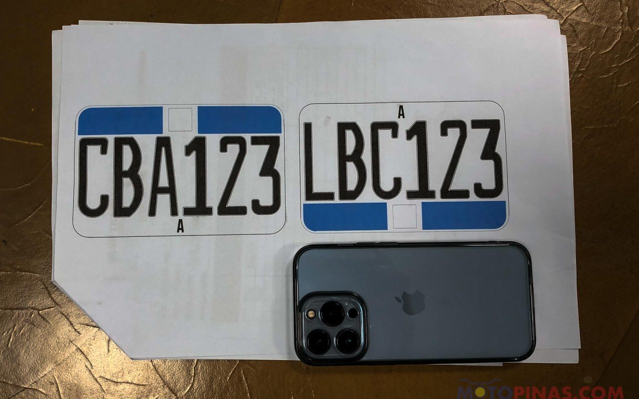 LOOK: This is the LTO's new front moto plate design