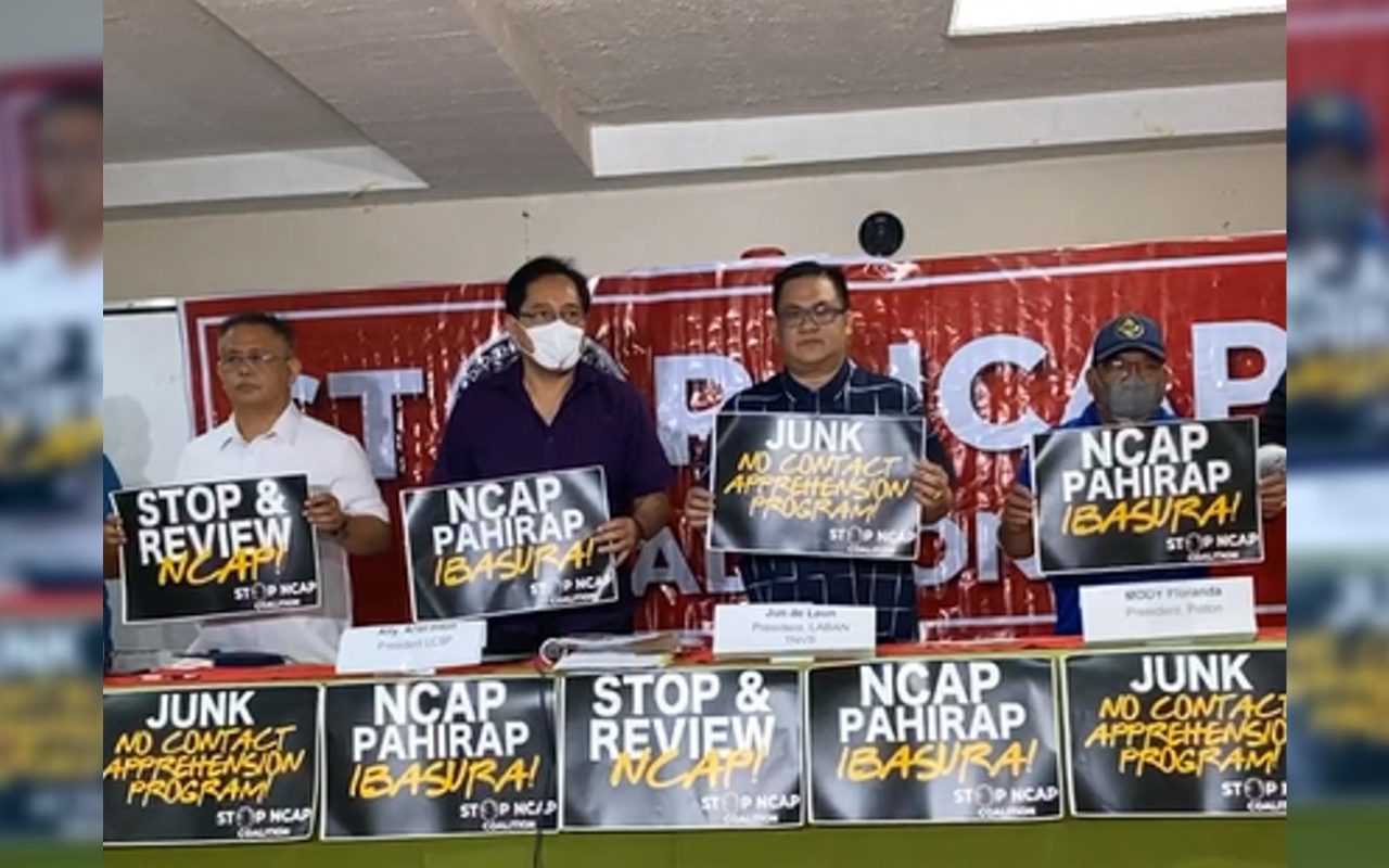 NCAP issue: Transport coalition wants No-Contact Apprehension junked