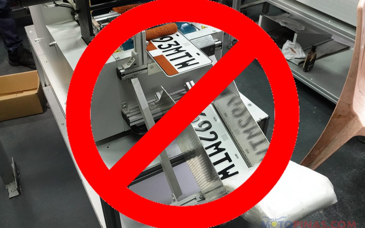 LTO again suspends production of license plates