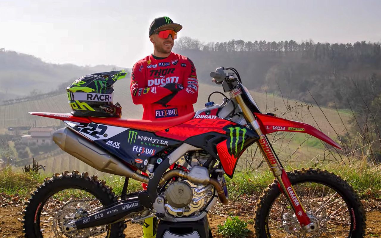 WATCH: Ducati's Desmo450 MX in action