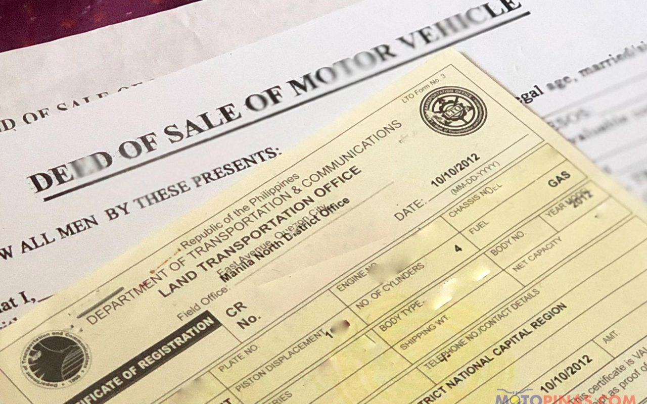 Mendoza: keep LTO updated on vehicle change of ownership