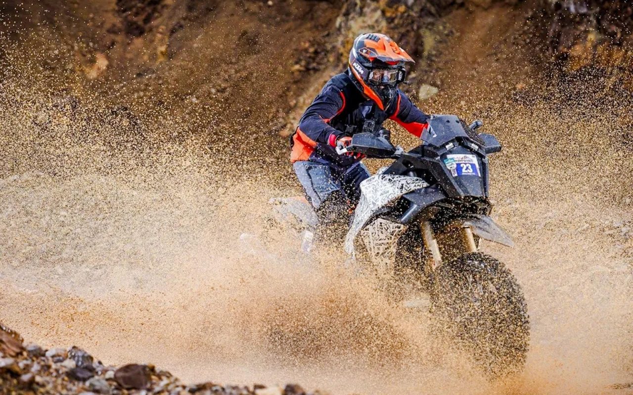KTM testing new clutchless ADV bike in Erzbergrodeo