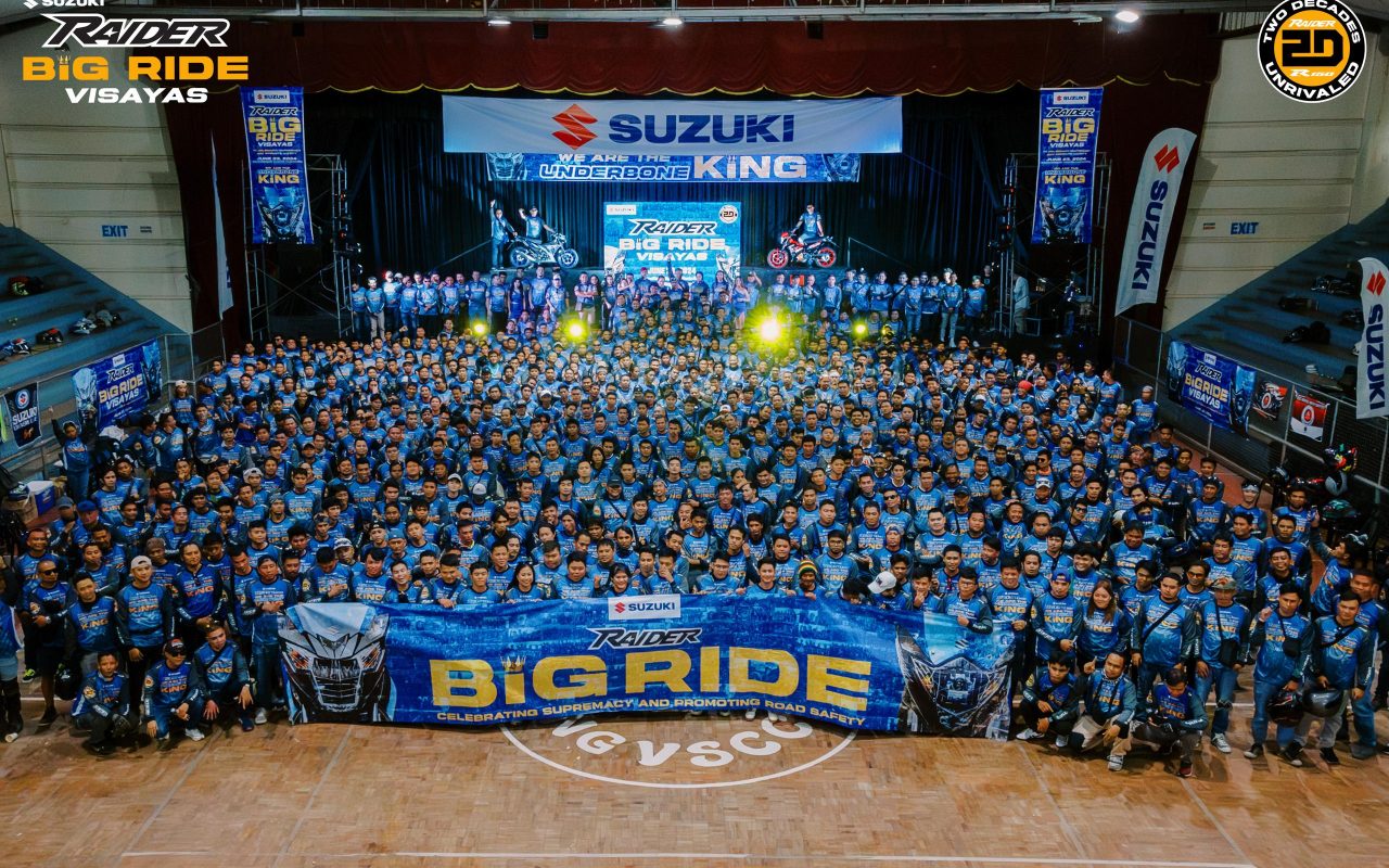 Suzuki Raider Big Ride Visayas draws 784 riders, doubled as charity ride
