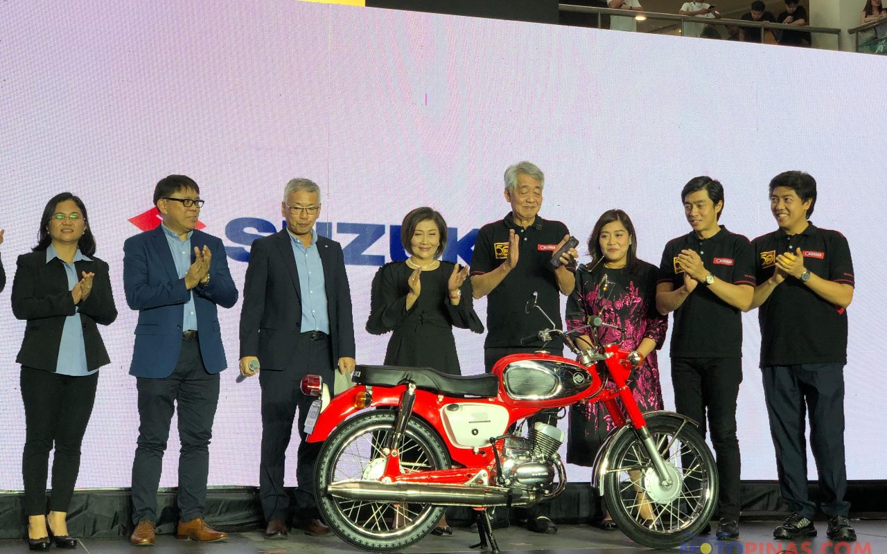 Suzuki gifts Wheeltek one of its first motorcycles sold in 1974