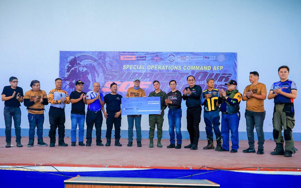 More than PHP 150K raised for wounded soldiers at Support Our Troops ride
