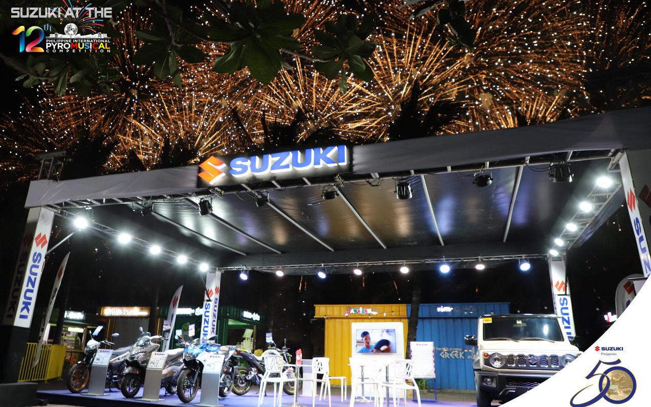 Suzuki showcase models at the 12th Philippine International Pyromusical Competition
