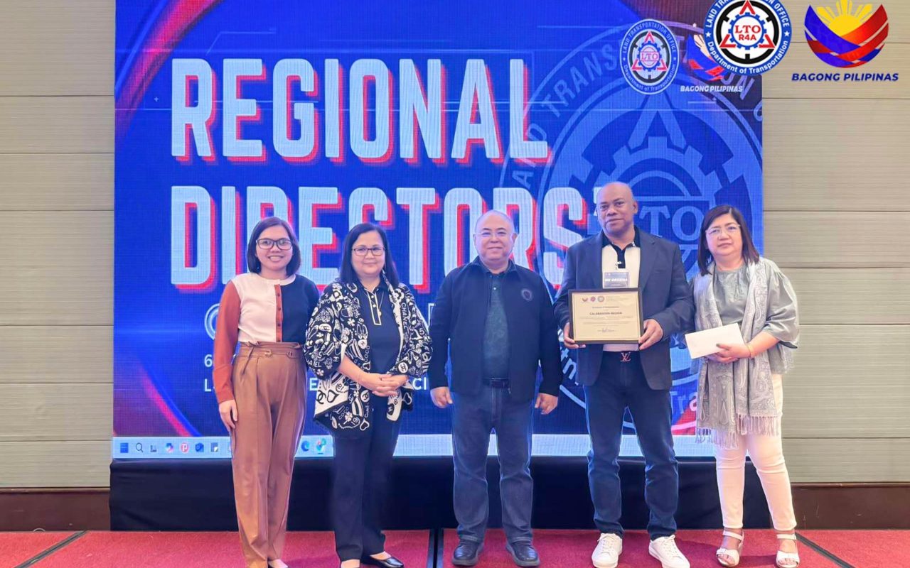 LTO R4-A awarded for apprehending more than 10K unregistered vehicles