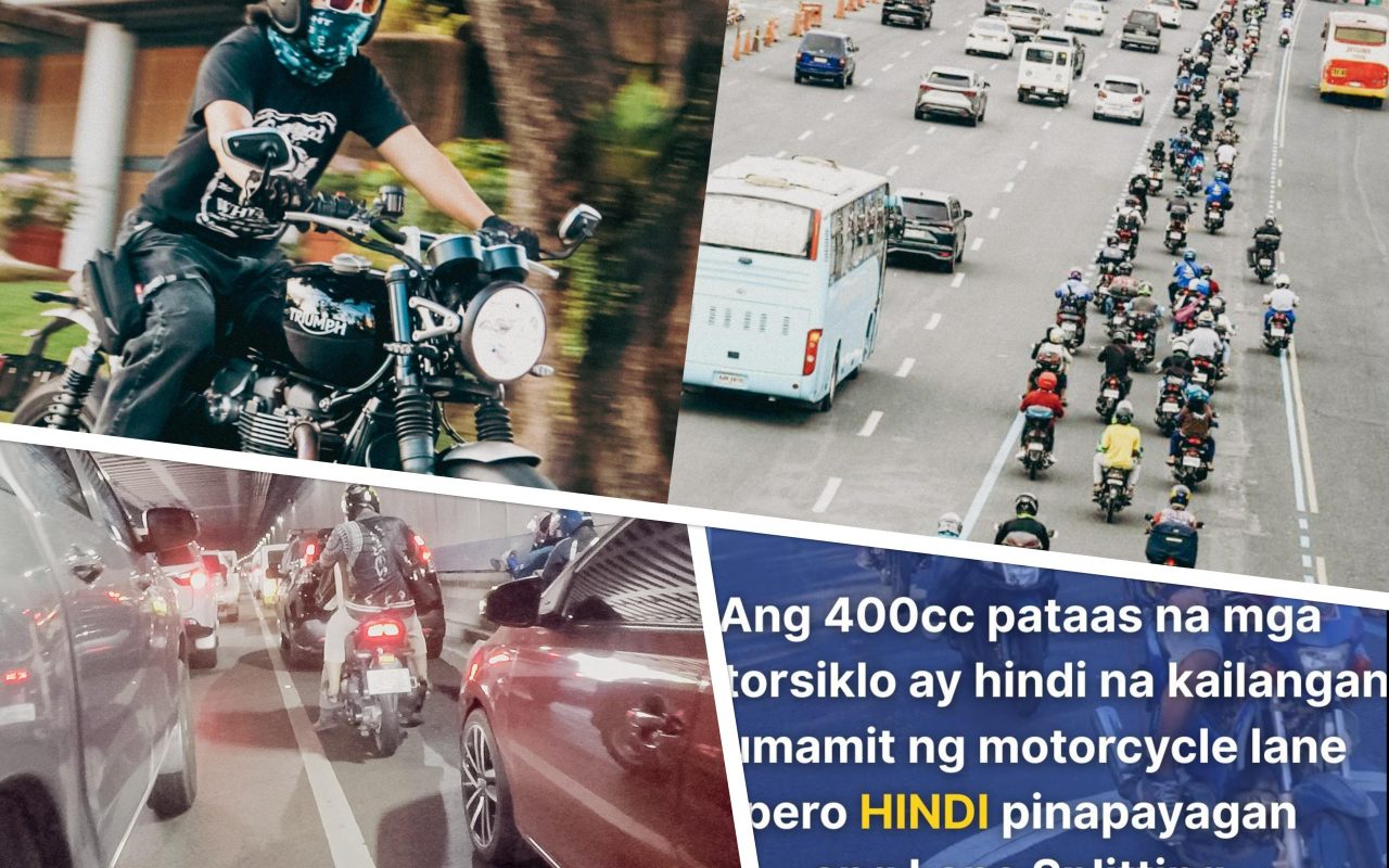 MMDA retracts: lane splitting NOT allowed