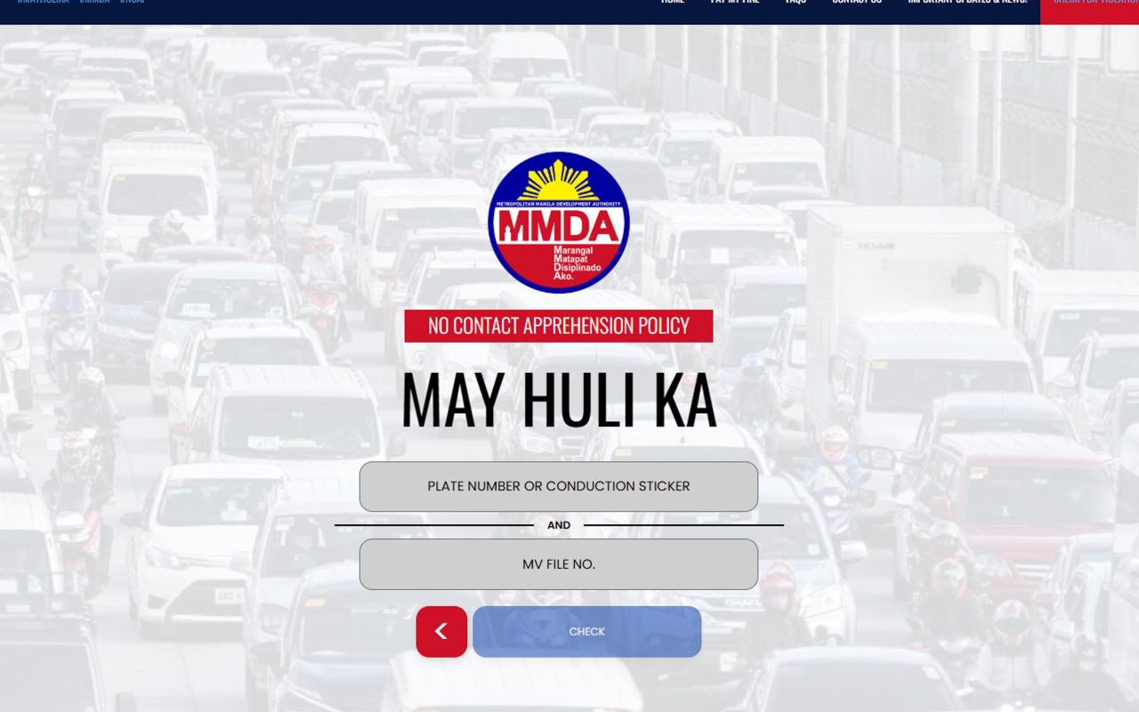 MMDA launches ‘May Huli Ka’ portal, plate and MV File number required