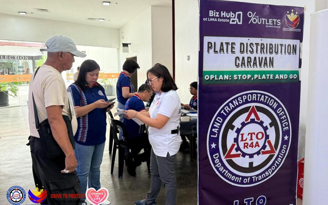 LTO Region 4 announce Cavite plate distribution schedule for 2014-2017