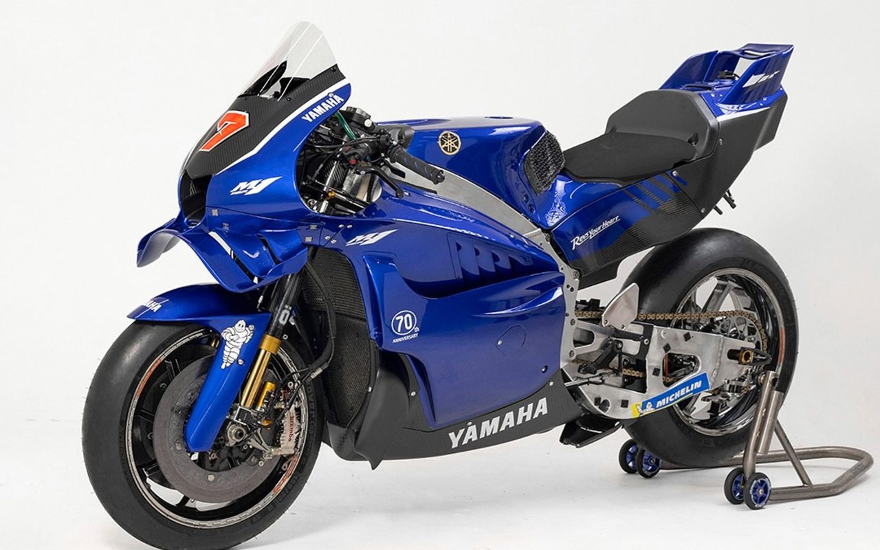 Yamaha breaks cover of its new V4 MotoGP bike