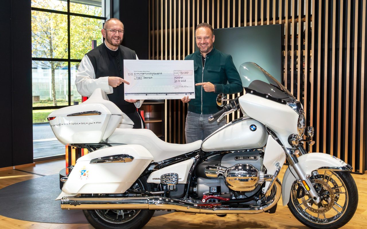 BMW R 18 signed by Pope Leo XIV auctioned off for PHP 8.9M