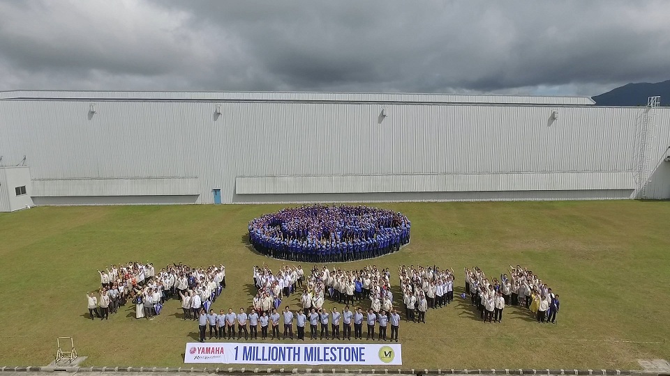 Yamaha Motor Philippines celebrating the 1-millionth production milestone