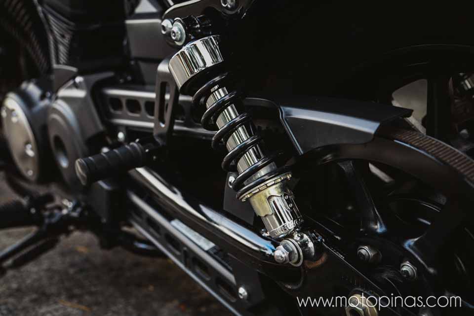 The shaft drive of the Yamaha Bolt