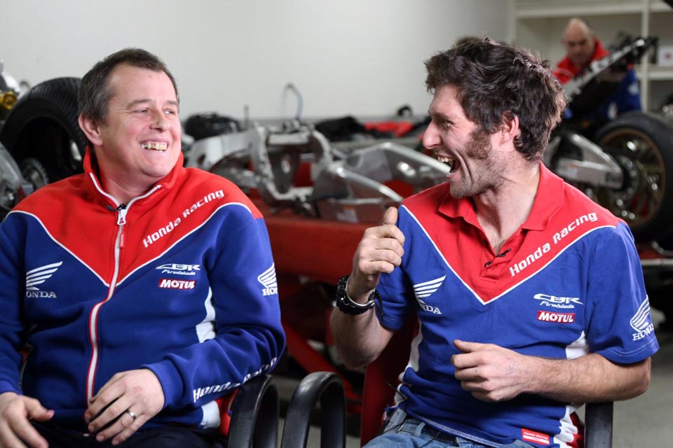 John McGuinness and Guy Martin join will be teammates under Honda Racing