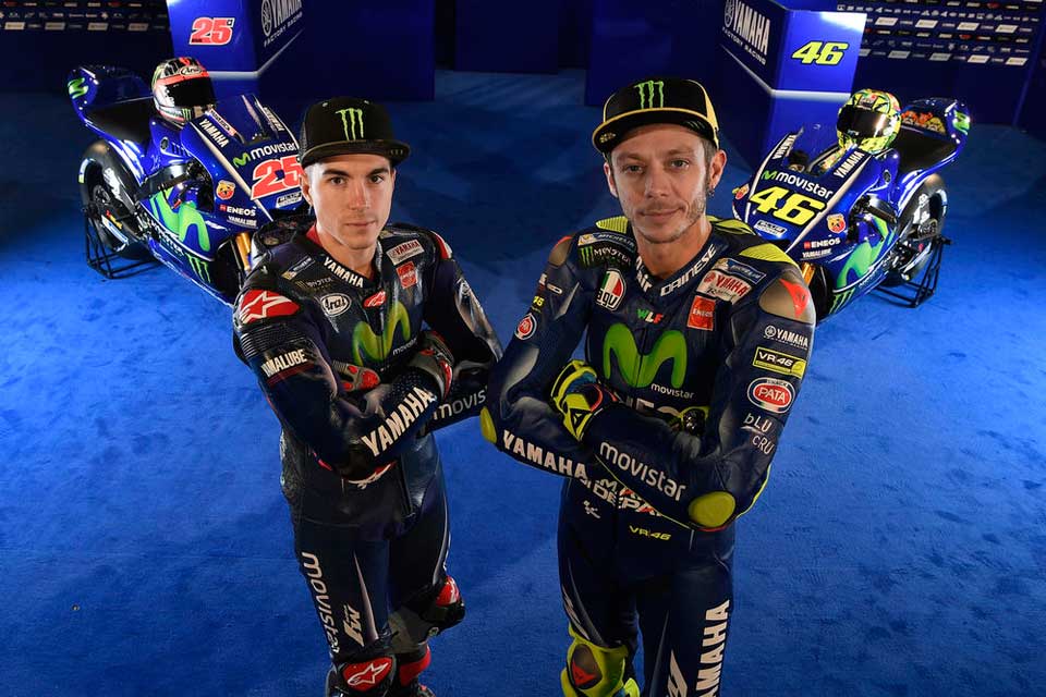 Movistar Yamaha introduces MotoGP 2017 team of Rossi and Viñales