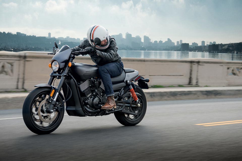 The 2017 Harley-Davidson Street Rod in action