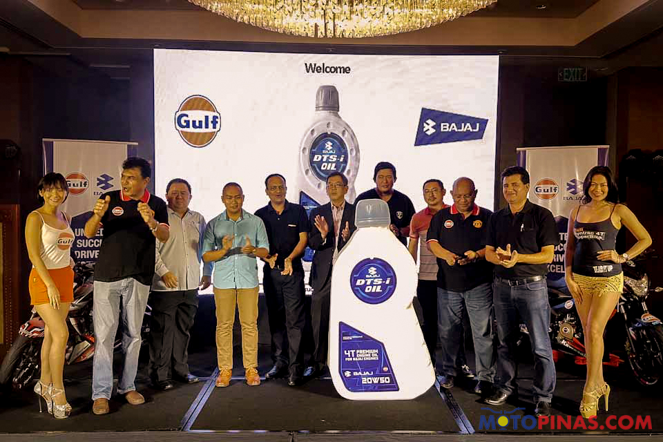 Gulf Oil Philippines launches new Bajaj DTS-i oil for local market Gulf Oil Philippines launches new Bajaj DTS-i oil for local market