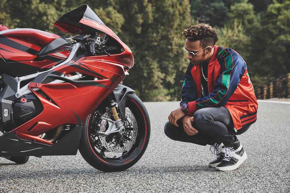 MV Agusta and F1’s Lewis Hamilton unveil F4 LH44 superbike MV Agusta and F1’s Lewis Hamilton unveil F4 LH44 superbike