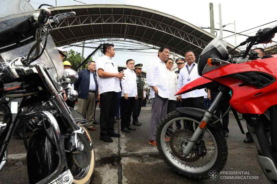 Bureau of Customs crushes 116 motorcycles