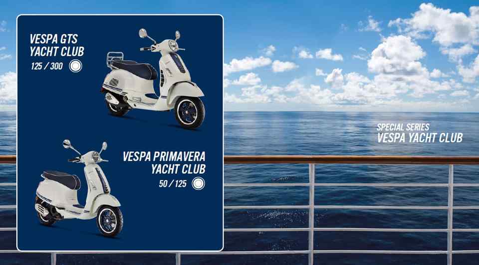 Vespa unveils the 2018 Yacht Club and Notte special editions Vespa unveils the 2018 Yacht Club and Notte special editions