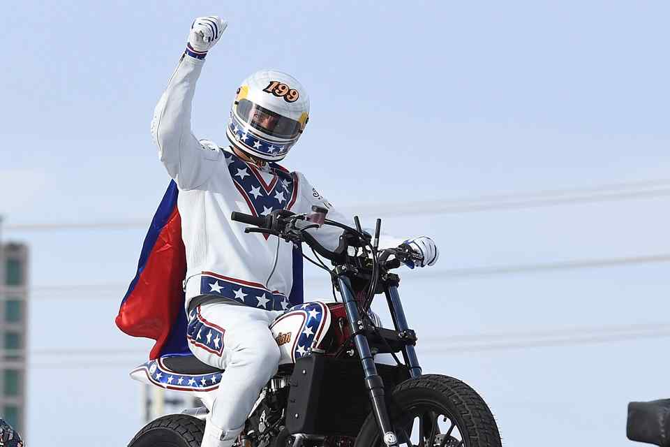 Travis Pastrana replicates 3 of Evel Knievel’s stunts – all in one night