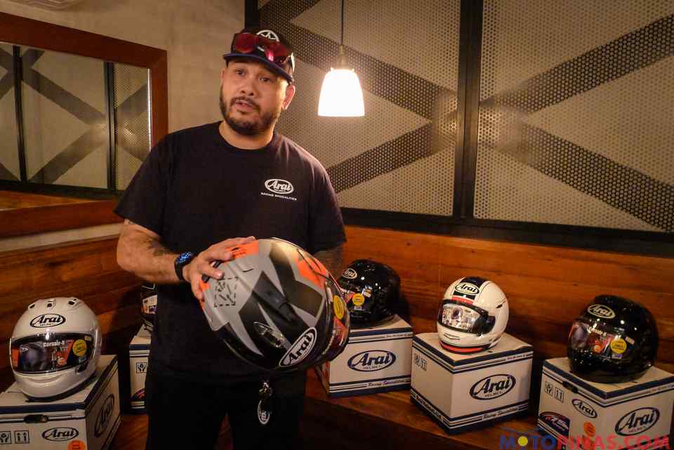 Arai motorcycle helmets now available at Bikerbox