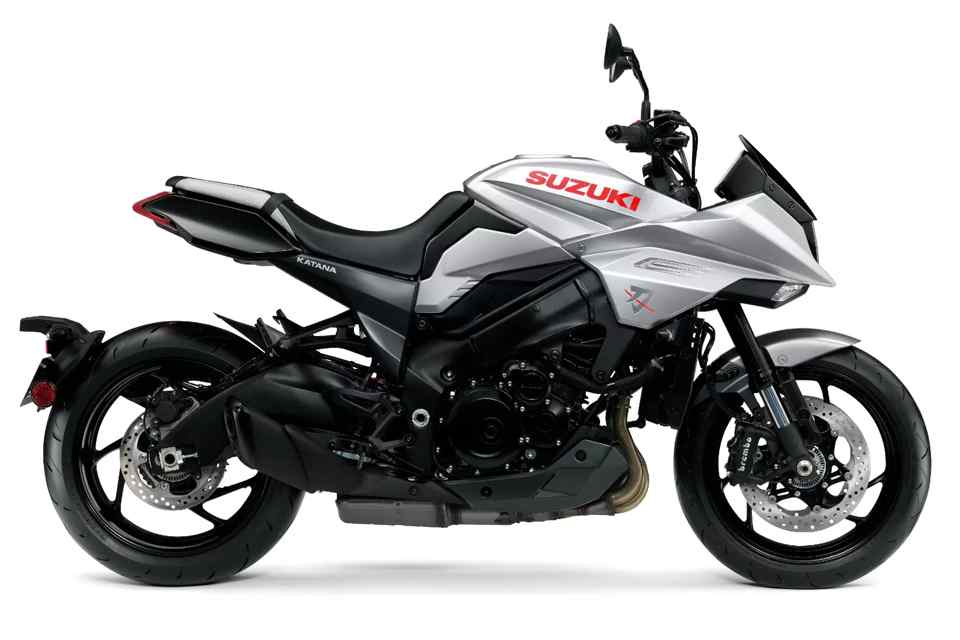 Suzuki draws the modern-day 2020 Katana from its sheath at Intermot 2018