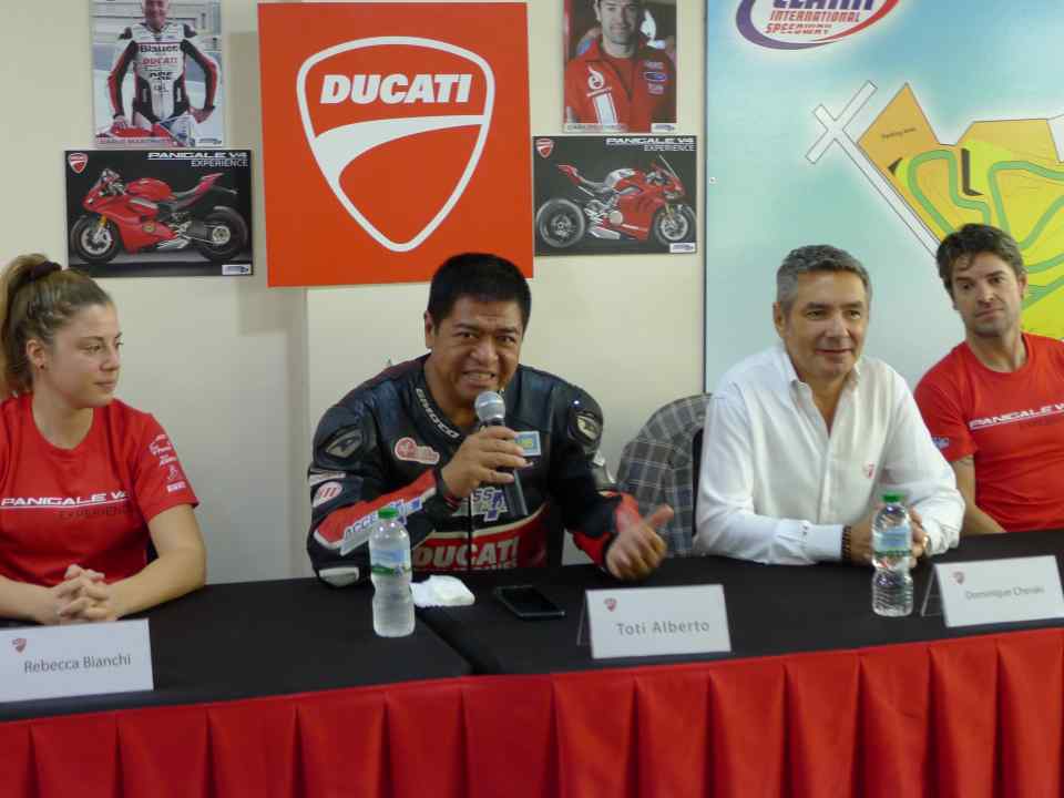 Ducati Panigale V4S unleashed at the Clark International Speedway Ducati Panigale V4S unleashed at the Clark International Speedway