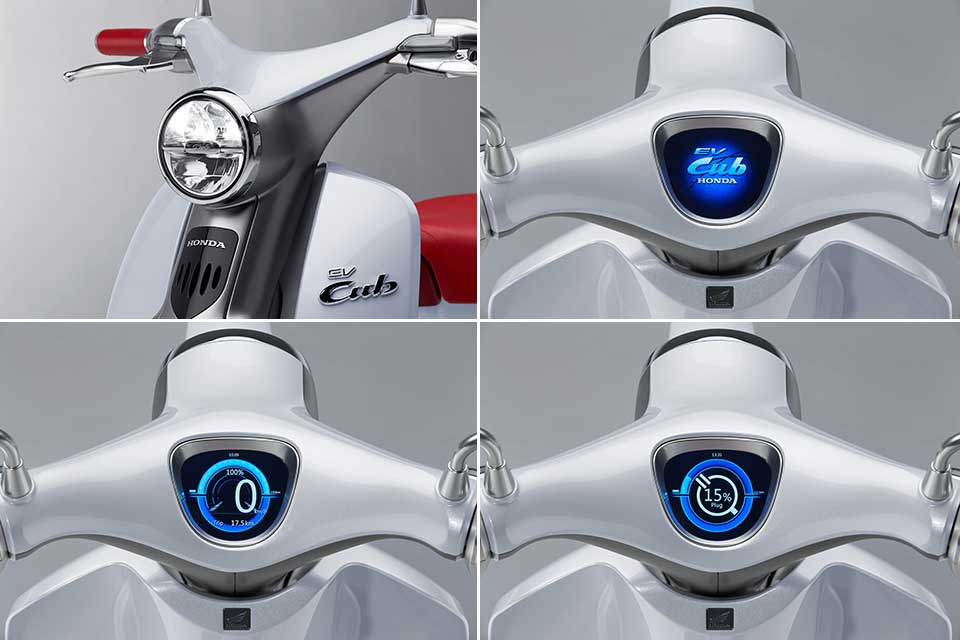 Honda EV-Cub concept collage
