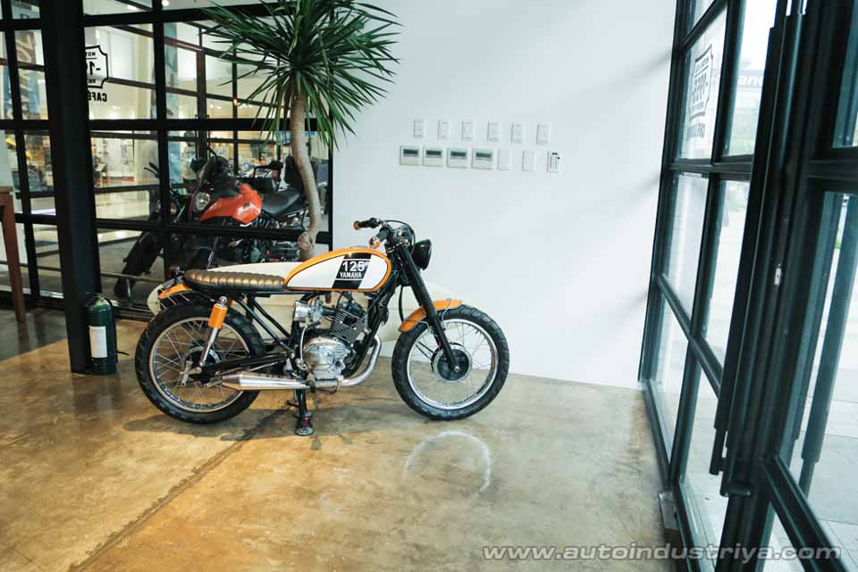 Yamaha-Kratos custom collaboration on display at new cafe Yamaha-Kratos custom collaboration on display at new cafe