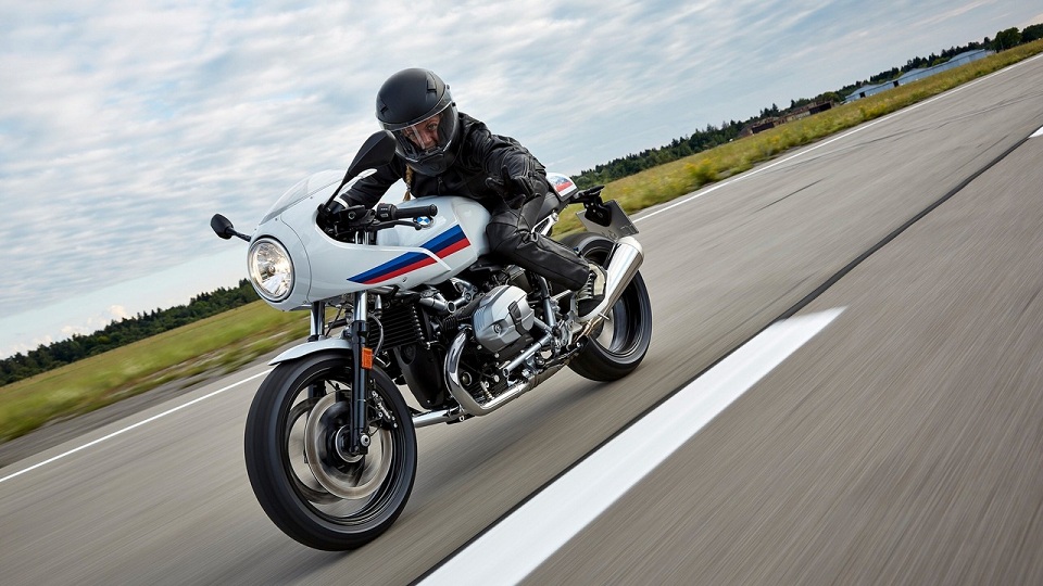 The BMW R NineT in action