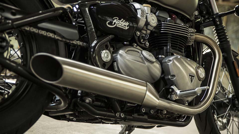 The under workings of the Triumph Bobber