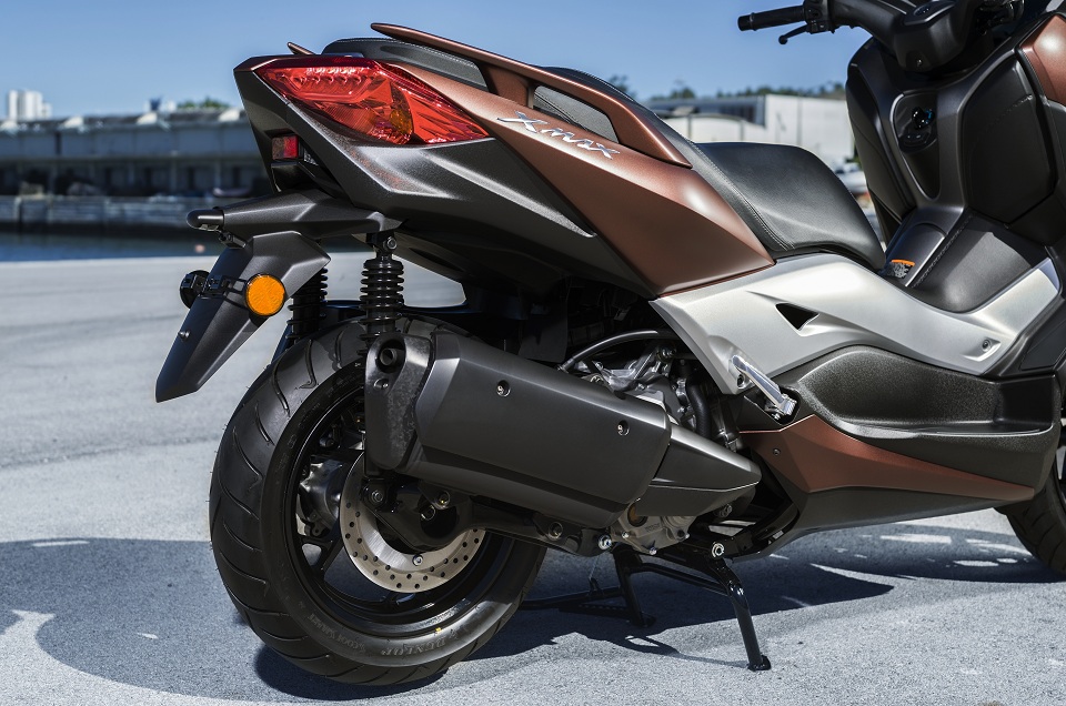 Rear quarter of the 2017 Yamaha X-MAX 300