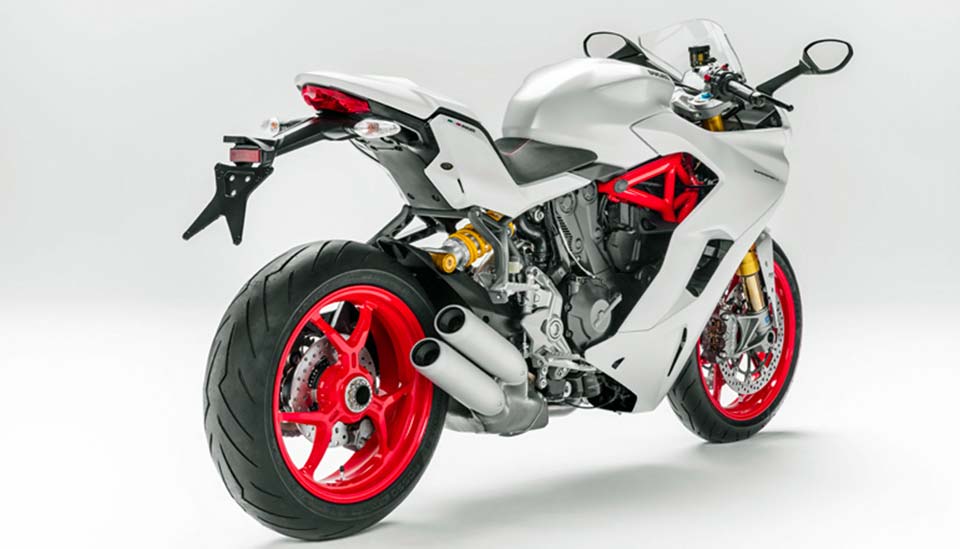 Rear quarter of the 2017 Ducati Supersport