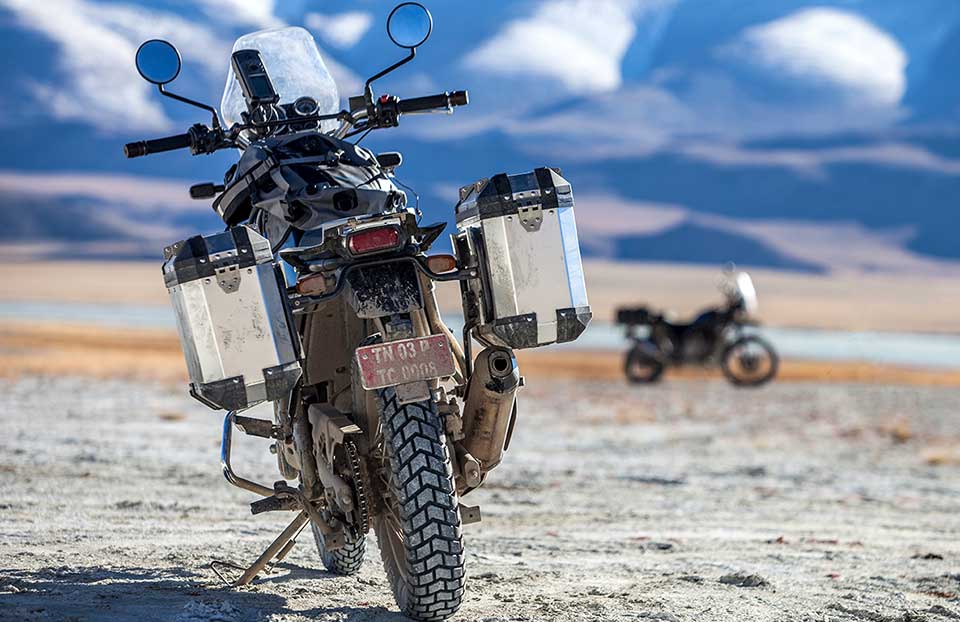 Rear of the Royal Enfield Himalayan