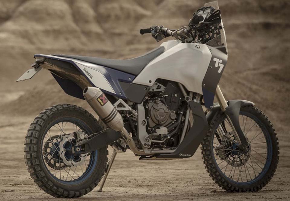 Rear quarter of the Yamaha T7 Tenere concept