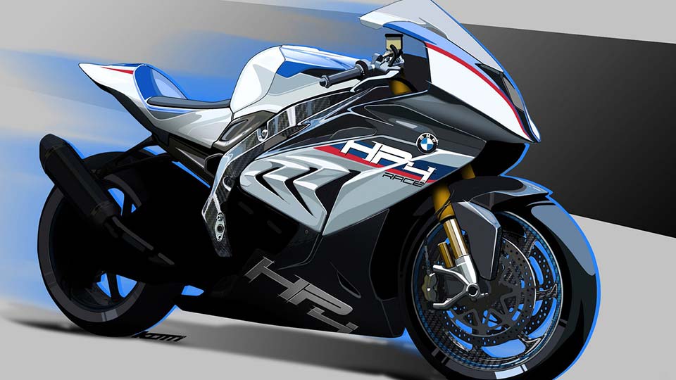 A preview of what will the final BMW HP4 Race will eventually look like