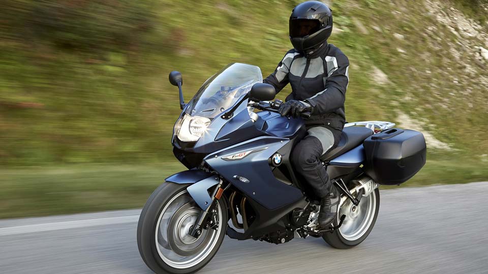 The 2017 BMW F800GT in action