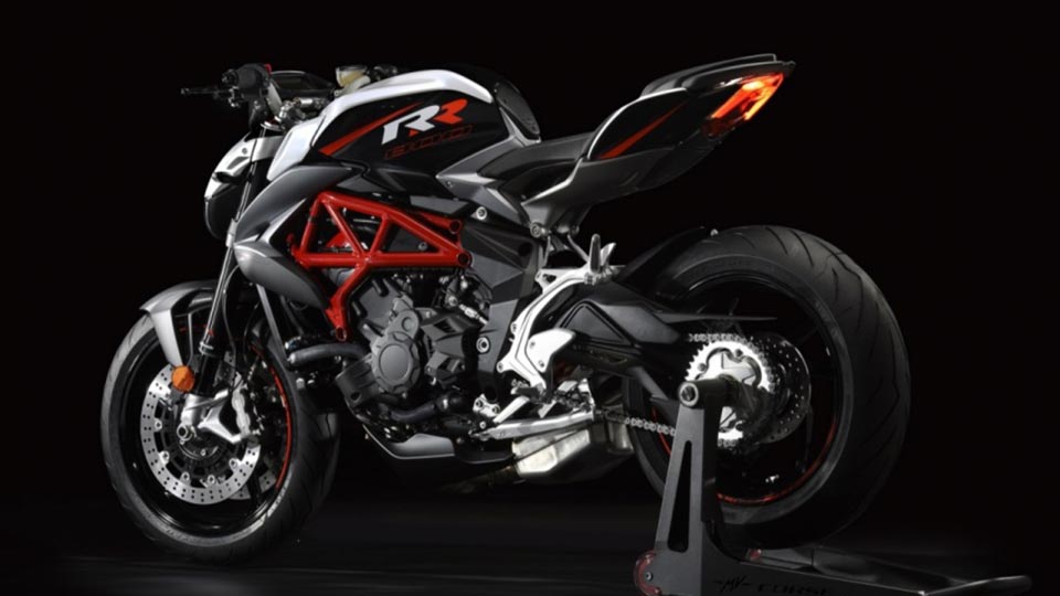 Rear quarter of the 2017 MV Agusta Brutale RR