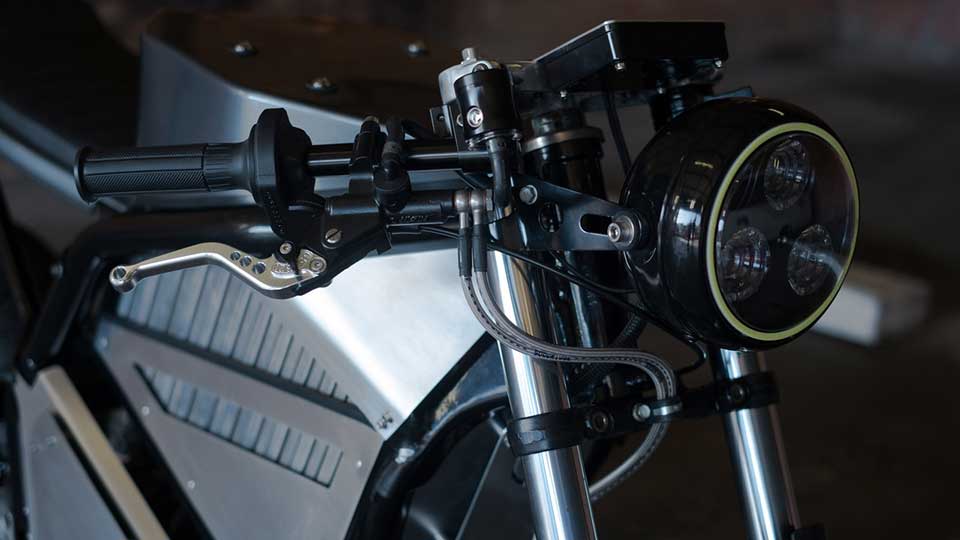 The front lighting of the Phaser Type 1 prototype