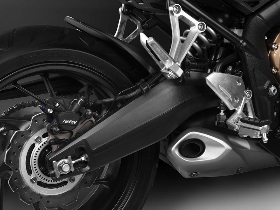 The Nissn brakes and revised rear suspension